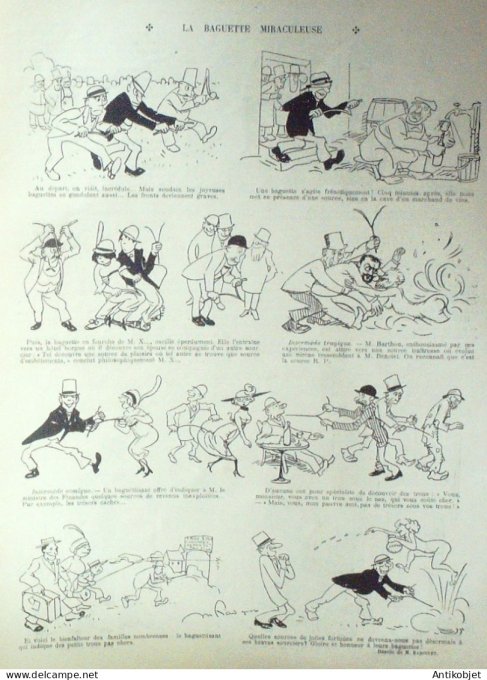 Le Rire 1913-04-12 # 532 Journal humoristique Ed.Originale Baguette miraculeuse
