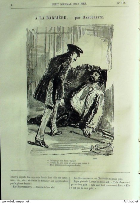 Petit journal pour Rire 1859 # 198 Les Invalides Randon
