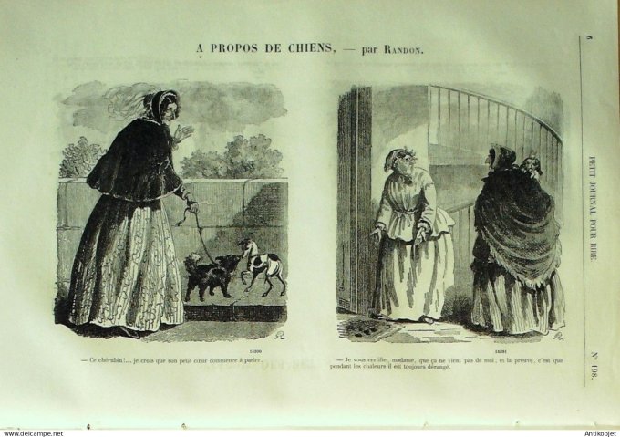 Petit journal pour Rire 1859 # 198 Les Invalides Randon