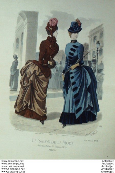 Gravure Mode Salon 1883 #  692 (Old Fashion plate)