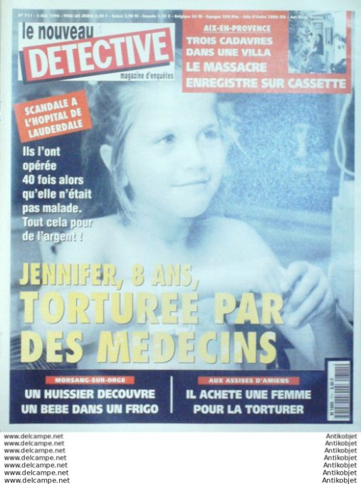 Détective 1996 # 711 Valenciennes Amiens Evry Aix-en-Prov La-Celle Bordeaux