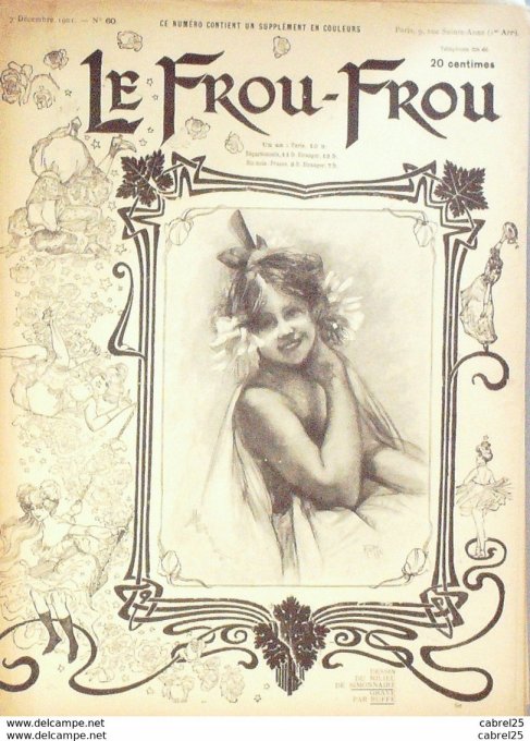 Le Frou Frou 1901 n° 60 SOMMONAIRE HAMI MISTI BOUTEZ BERTRAND PATITJEAN GERBAULT