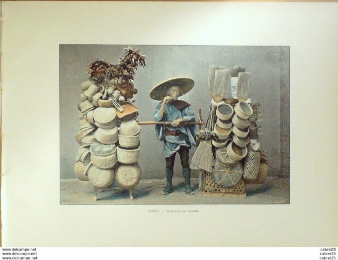 Japon Marchand de vannerie