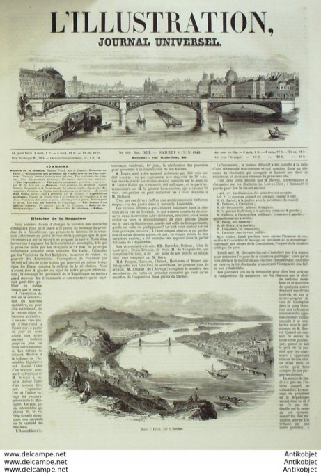 L'Illustration 1849 n°328 Russie MOSCOU KremlinFg PATROKKA expédition navale Sir FRANKLIN