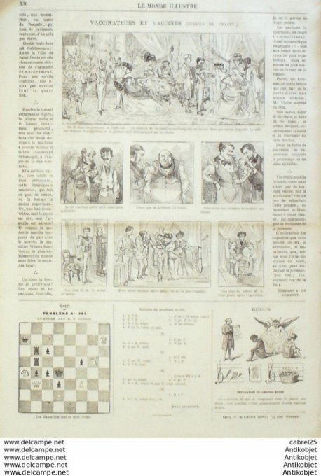 Le Monde illustré 1870 n°684 Elbeuf (76) Vienne (38) Statue Ponsard Italie Rome Cervara