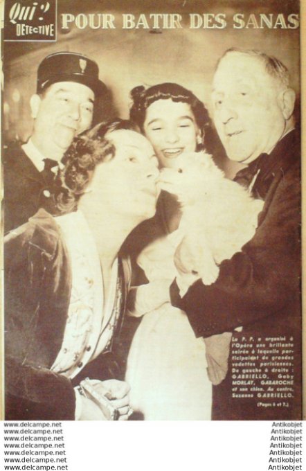 Détective 1951 # 286 Libourne Nîmes Edith Piaf Angoulême Nice