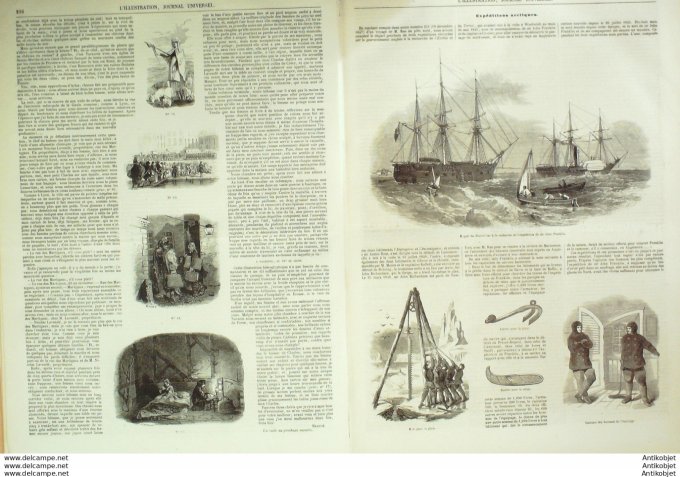 L'Illustration 1849 n°328 Russie MOSCOU KremlinFg PATROKKA expédition navale Sir FRANKLIN