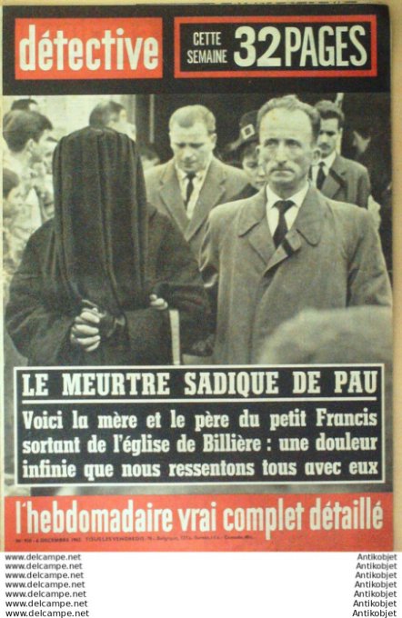 Détective 1963 # 910 Aubenas Lens Annecy Evreux Dôle Coulommiers