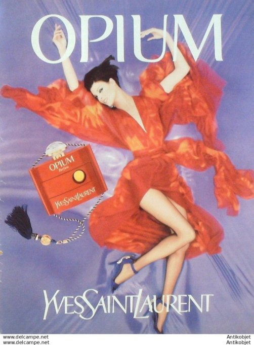 Publicite Cosmetique Yves-Saint-Laurent Opium 1996