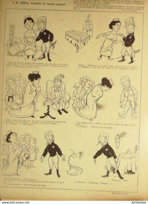 Le Rire 1900-01-27 # 273 Journal humoristique Ed.Originale Palme a Kademik