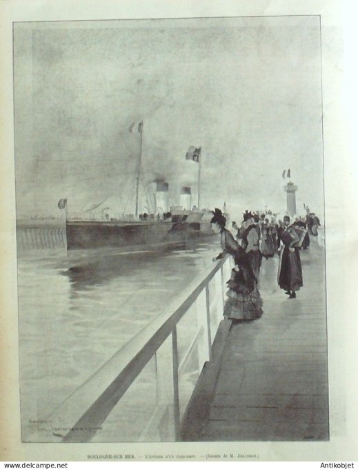 Le Monde illustré 1899 n°2189 Lagoubran Toulon (83) Boulogne/Mer (62) reine Victoria Vatica Léon XII