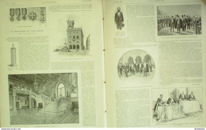 L'illustration 1897 n°2849 Russie Vélocipèdes Béneauville (14) Espagne Escorca Lluch Loco Helmann Ré