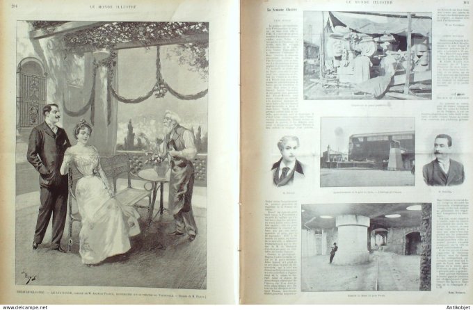 Le Monde illustré 1899 n°2189 Lagoubran Toulon (83) Boulogne/Mer (62) reine Victoria Vatica Léon XII