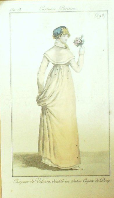 Costume Parisien 1805 an 13 # 598 (eau forte) Capote de drap