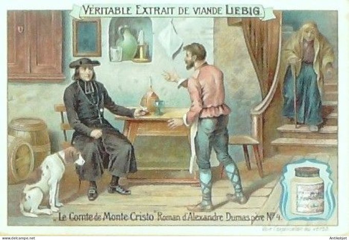Chromo Liebig Sang  697 Comte Montee-Cristo 4 (1902)