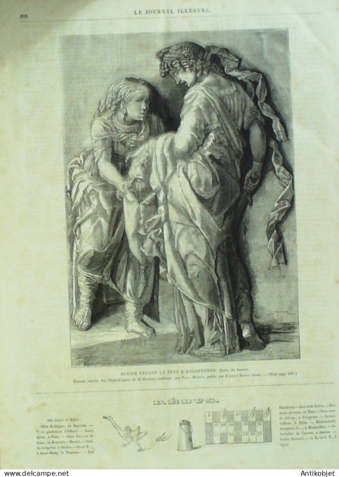 Le journal illustré 1869 n°306 Allemagne Berlin Noël Holopherne