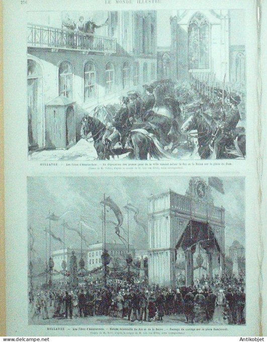 Le Monde illustré 1879 n°1153 Pays-Bas Amsterdam Chine Canton St-Pétersbourg Alexandre II Vienne
