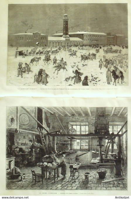 Le Monde illustré 1877 n°1038 Mine Sainte-Barbe (03) Bannalec (29) Belgique Blinche