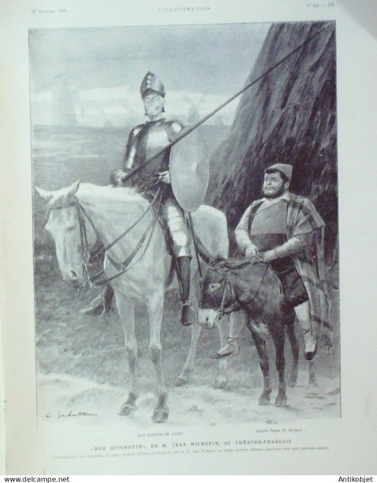 L'illustration 1905 n°3269 Compiègne (60) Duchesse Talleyrand Madrid Loubet Don Quichotte Bulgarie P