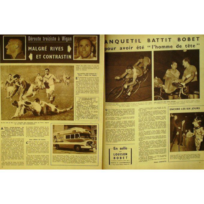 Miroir Sprint 1957 #  599 25 Nov Barta Li Coppi France Pologne Douis Anquetil De Gros