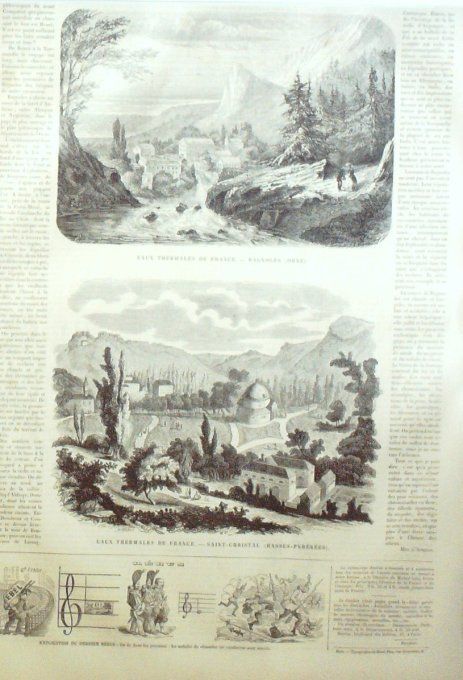 L'Univers illustré 1859 #  59 'île de Wight Château d'Osborne Bagnoles (61) St-Christau 