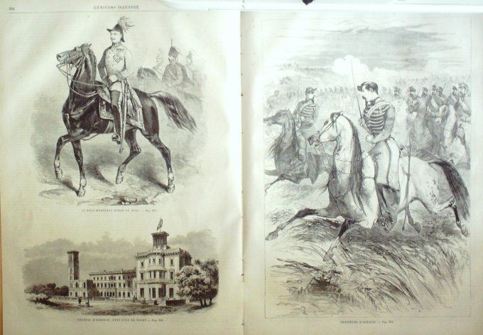 L'Univers illustré 1859 #  59 'île de Wight Château d'Osborne Bagnoles (61) St-Christau 