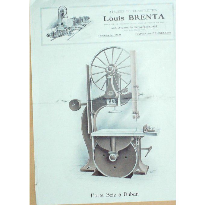 Catalogue LOUIS BRENTA machines outils  BRUXELLES 1910