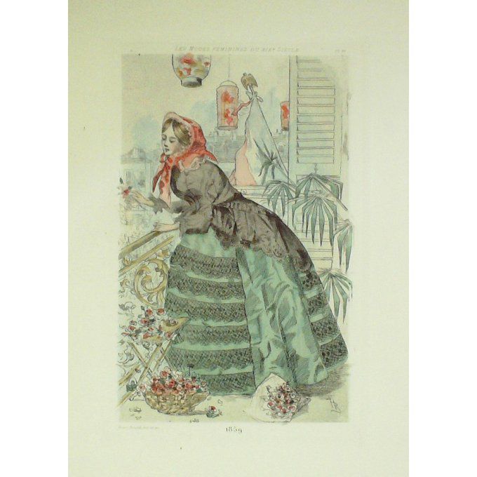 Mode Féminine époque 1859 (H.Boutet)