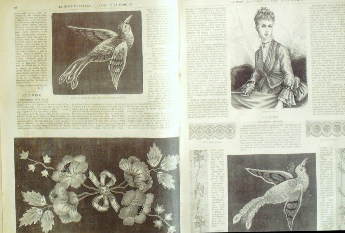 Journal Mode illustrée 1875 #  5 Toilettes demi-saison
