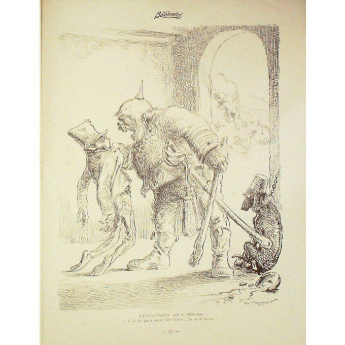 La Baionnette 1915 n°005 (Impérial Gaga) TRIESTE-PAQUEBOT AUTRICHE-SYNAVE