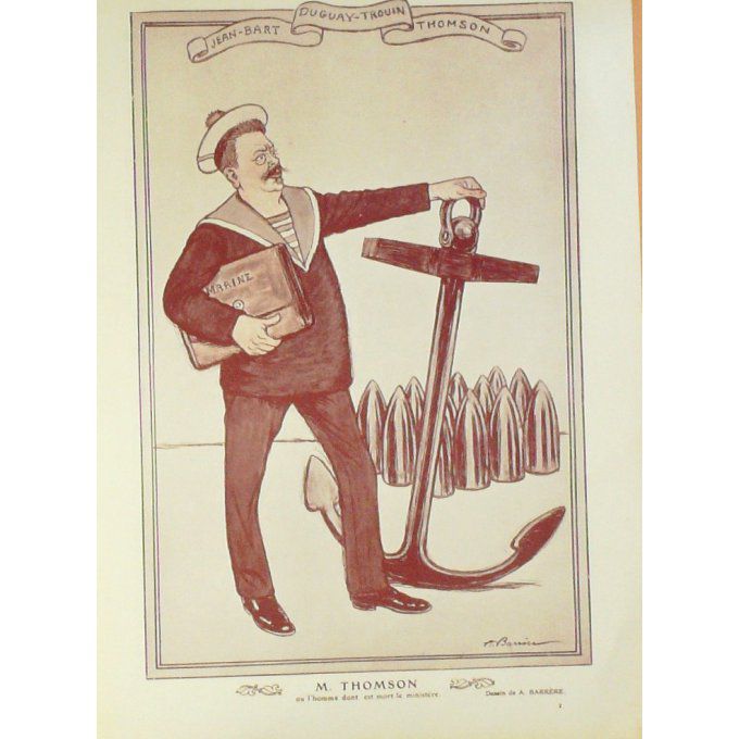BARRERE-THOMSON du MINISTERE-1908