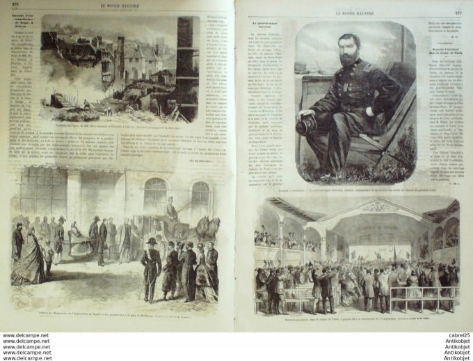 Le Monde illustré 1864 n°394 Algérie Oran Oued Dermel Rouen(76) Saint Maur (94)
