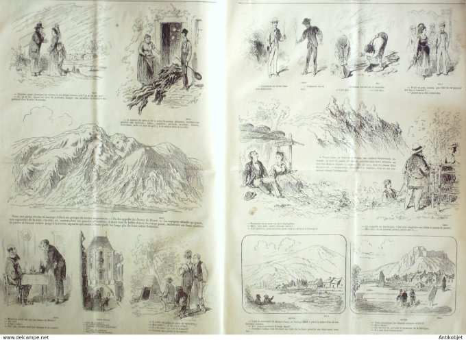 Le Journal Amusant 1874 #  909 Les Ardennes francaises par Stop