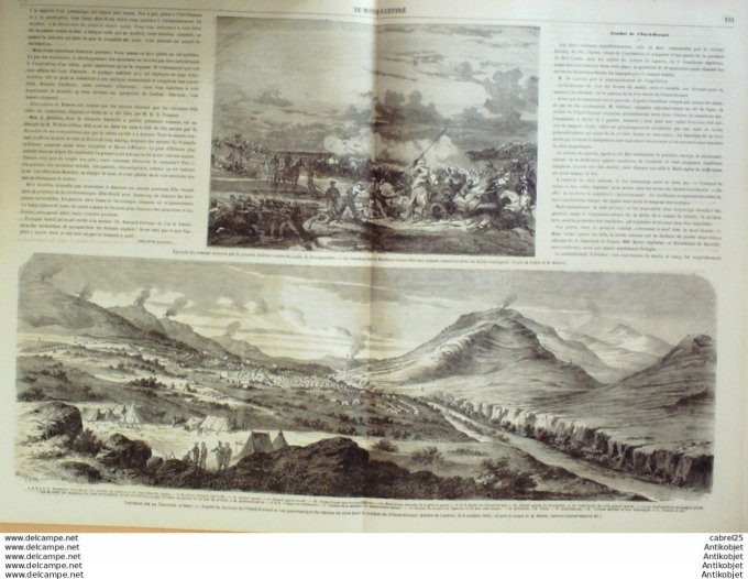 Le Monde illustré 1864 n°394 Algérie Oran Oued Dermel Rouen(76) Saint Maur (94)