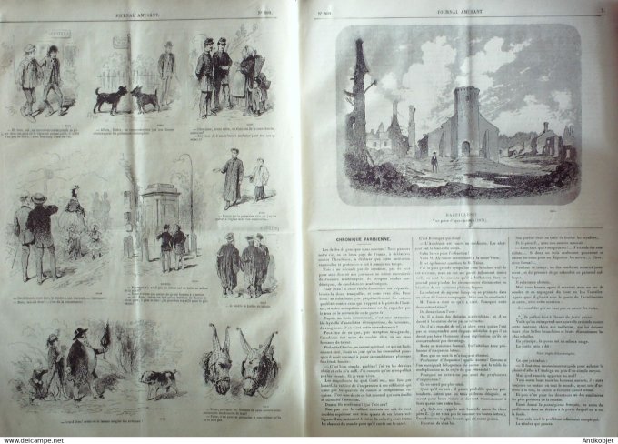 Le Journal Amusant 1874 #  909 Les Ardennes francaises par Stop