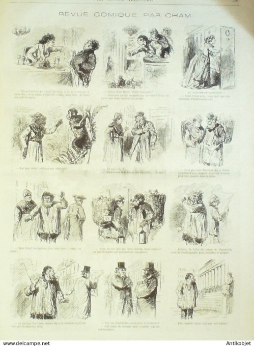 Le Monde illustré 1873 n°865 Belfort (90) Avallon (71) Opéra incendie Procès Mal Bazaine