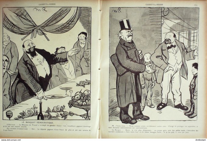 L'Assiette au beurre 1910 # 468 Les Réformes du Travail Radiguet bMaurice