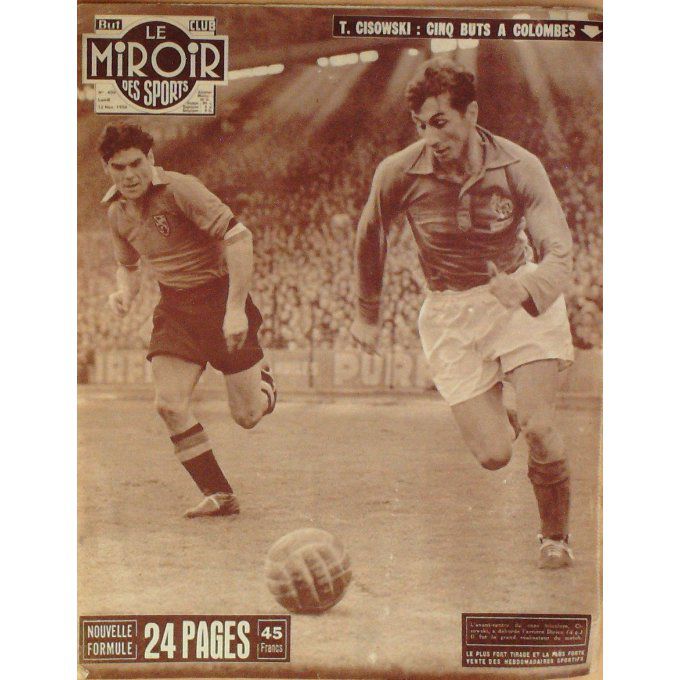 Miroir Des Sports 1956 #  600 12 Nov France Belgique El Ouafi Celaya Bodeau Brun