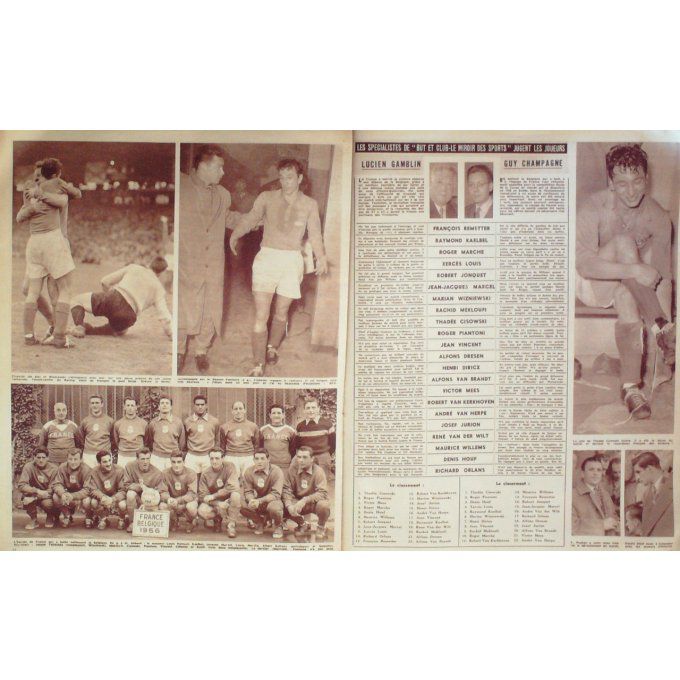 Miroir Des Sports 1956 #  600 12 Nov France Belgique El Ouafi Celaya Bodeau Brun