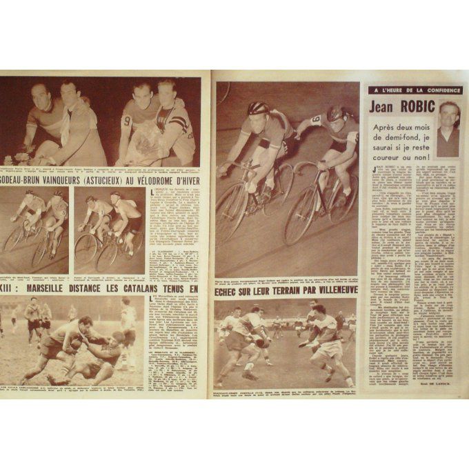 Miroir des Sports 1956 n° 600 12/11 FRANCE BELGIQUE EL OUAFI CELAYA BODEAU BRUN