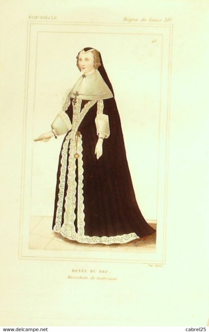 Du Bec Renée Maréchale De Guebriant 17ème Louis Xiv 1852