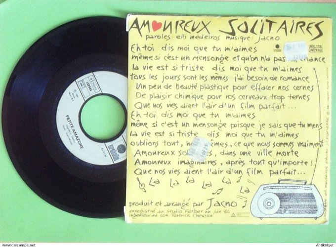 Lio 45T SP Amoureux solitaires 1980