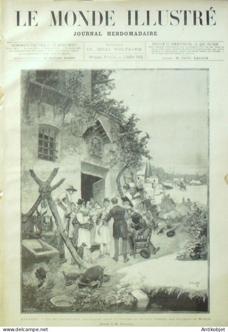 Le Monde illustré 1885 n°1475 Espagne Murcie St-Germain (78) Affaire Marchandon