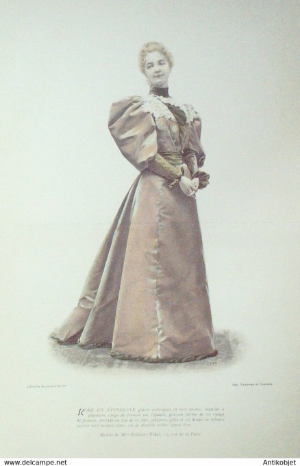 La Mode pratique 1893 # 42 Robe en épingline