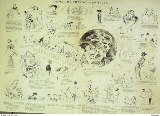 La Caricature 1884 #215 Bal masqué Job Chasse Draner Trock Fernand