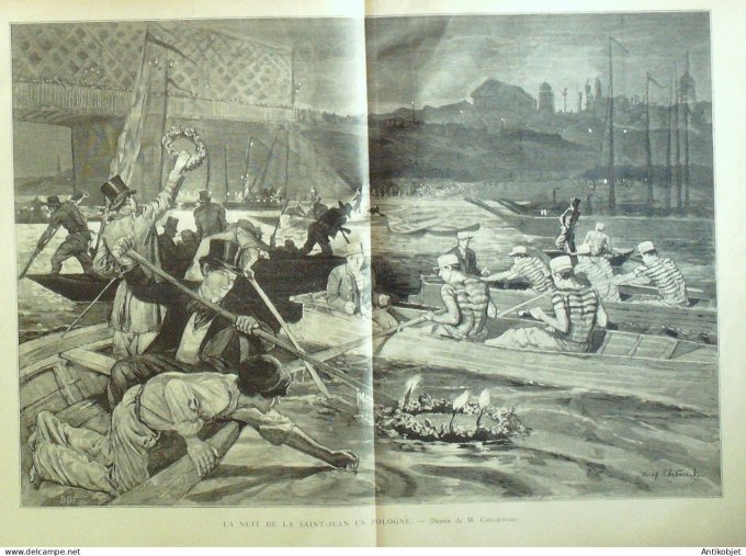 Le Monde illustré 1885 n°1475 Espagne Murcie St-Germain (78) Affaire Marchandon