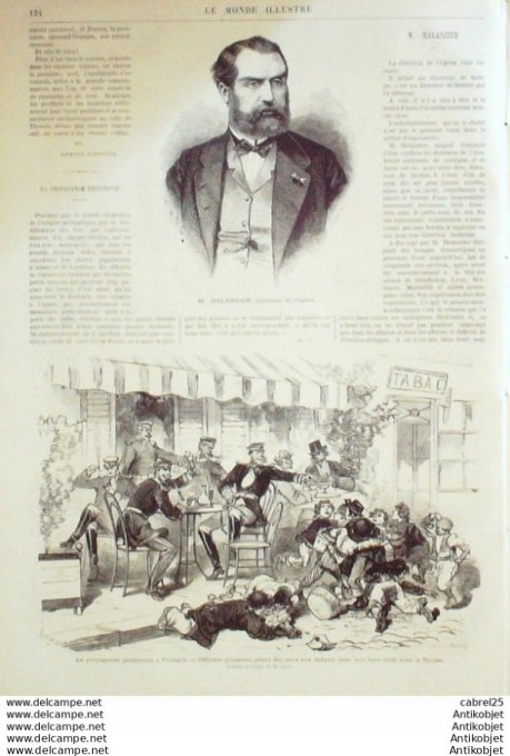 Le Monde illustré 1871 n°749 Algérie Milanah Djurjura Wissembourg (67) Macon (71) Forbach (57) Irlan