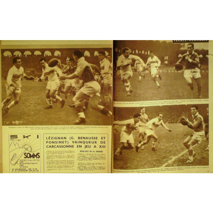 Miroir Sprint 1957 #  602 16 Déc Abbes Riviere Ballrini Scorticchin I Anquetil Caen Mulhous