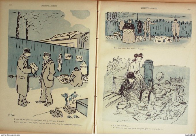 L'Assiette au beurre 1910 n°467 Le Marché aux Puces Poulbot