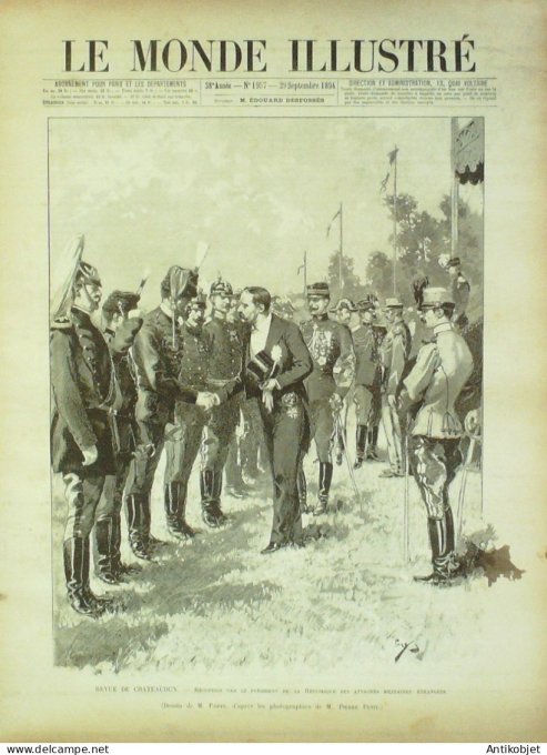 Le Monde illustré 1894 n°1957 Chateaudun (28) Vaujours (93) Madagascar Majunga